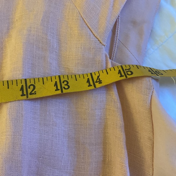 Couture linen and silk vintage gown - Picture 10 of 12